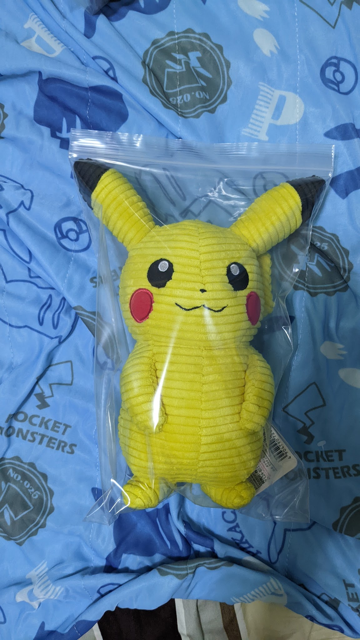 ピカチュウ コーデュロイぬいぐるみ 「ポケットモンスター」